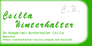 csilla winterhalter business card